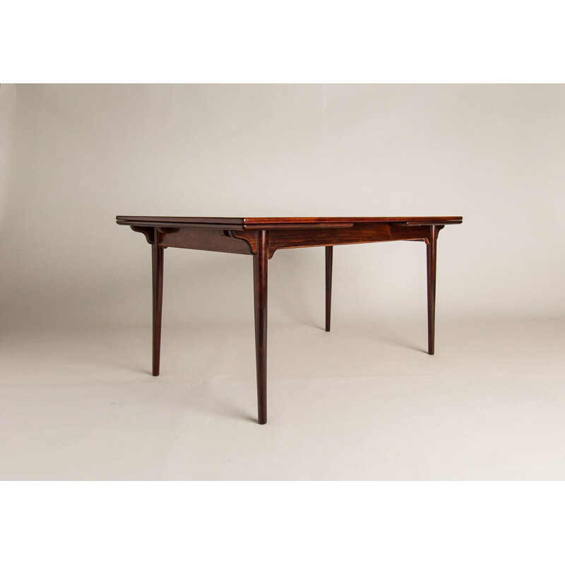 Vintage rosewood dining table by Omann Junior, 1960s