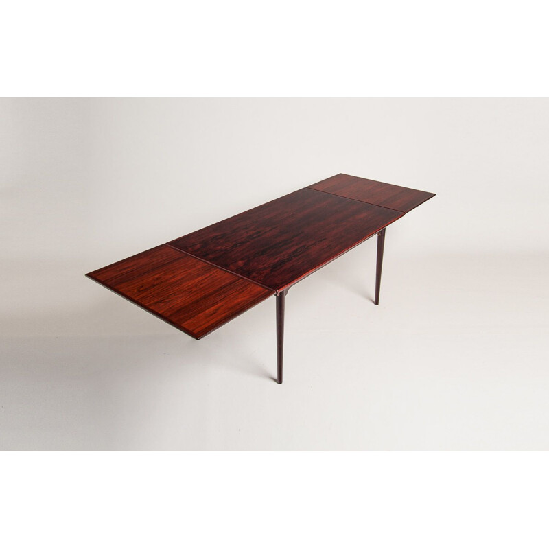 Vintage rosewood dining table by Omann Junior, 1960s