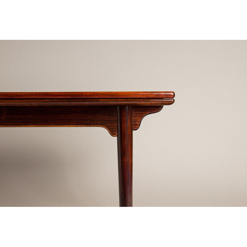 Vintage rosewood dining table by Omann Junior, 1960s