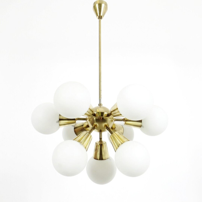 Vintage chandelier by Kamenicky Senov, 1970