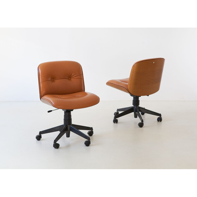 Vintage Italian swivel chair by Ico Parisi for MIM Roma, 1960s