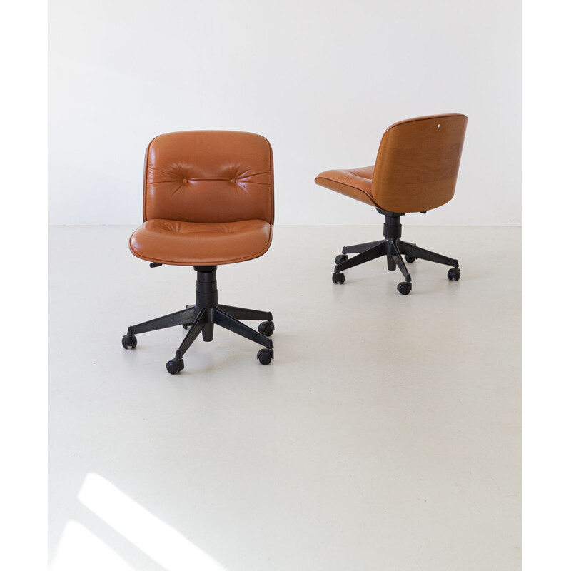 Vintage Italian swivel chair by Ico Parisi for MIM Roma, 1960s