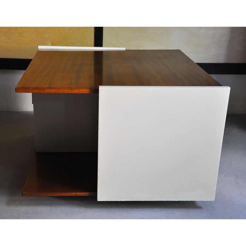 Vintage coffee table with drawers and wheels, 1970