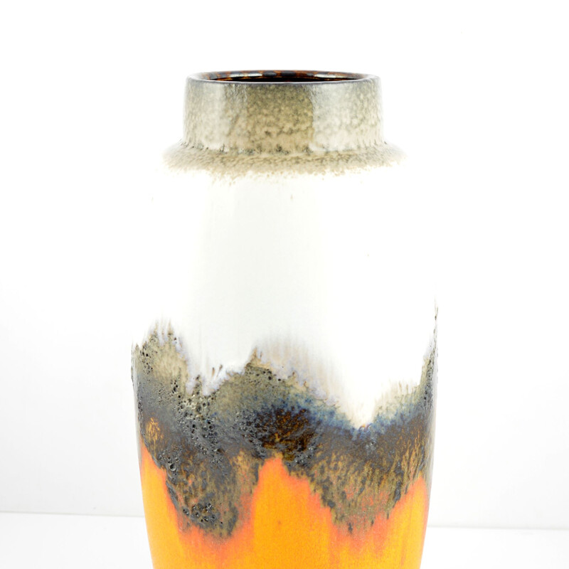 Grand vase vintage en céramique de U Keramik, Allemagne, 1960