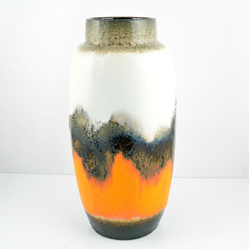 Grand vase vintage en céramique de U Keramik, Allemagne, 1960
