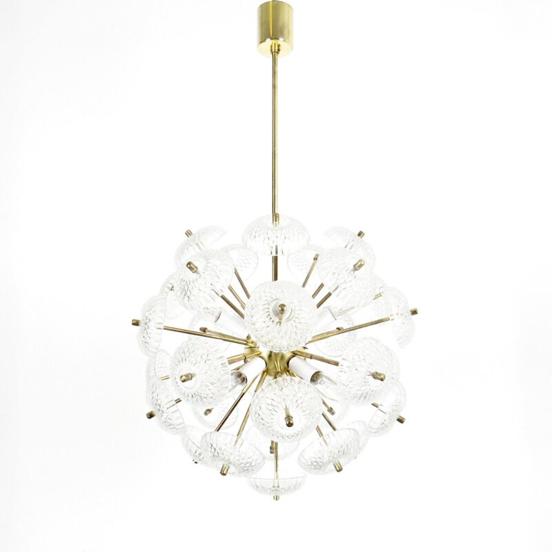 Vintage chandelier by Kamenicky Senov, 1970