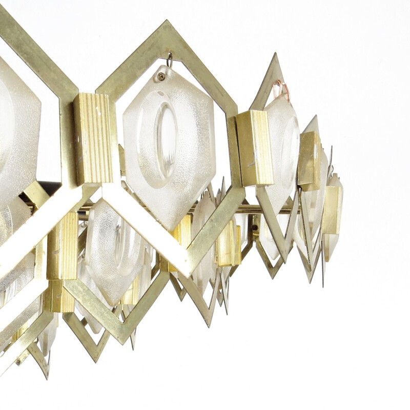 Vintage chandelier by Kamenicky Senov, 1970s