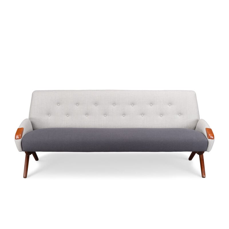 Grey danish sofa by Johannes Andersen for CFC Silkeborg, 1960s