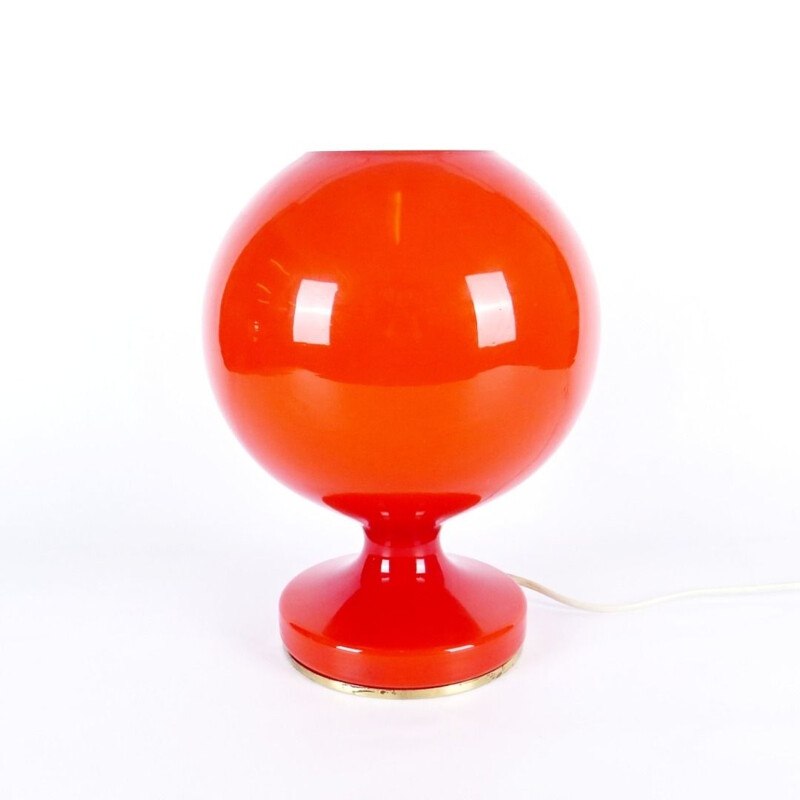 Lampe de table vintage orange, 1970