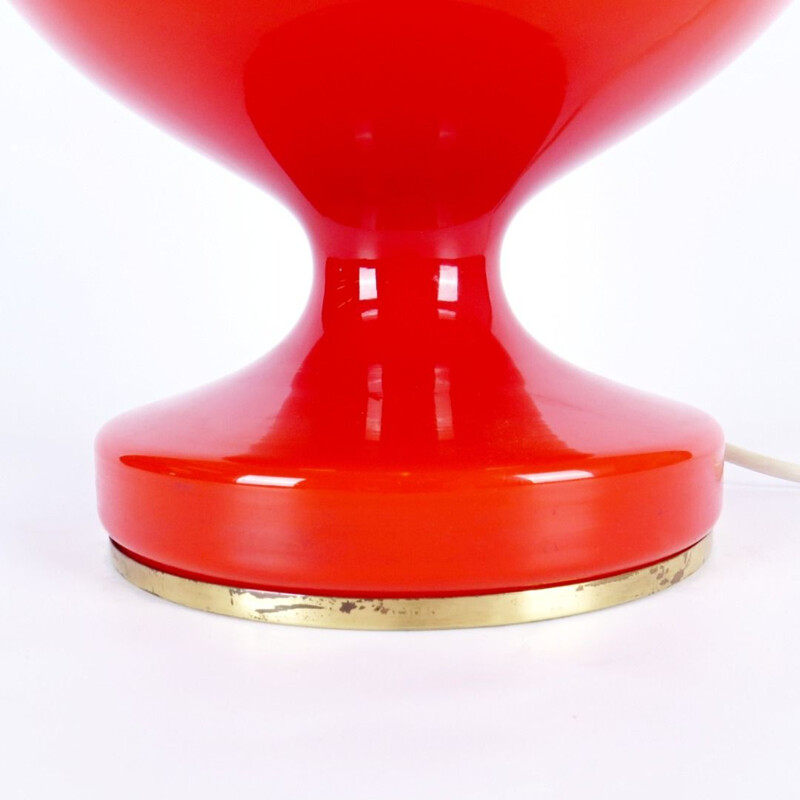 Orange vintage table lamp, 1970s