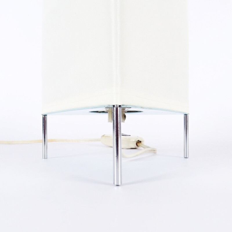Pareja de lámparas de mesa blancas vintage de Josef Hurka, 1970