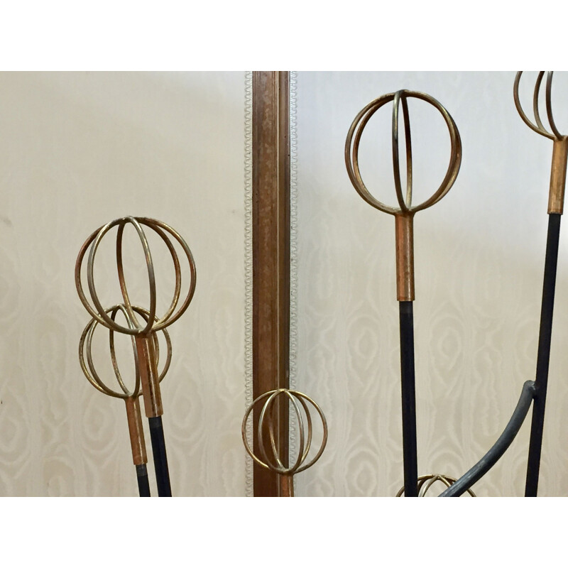 Vintage coat rack Geo Astrolabe by Roger Feraud, 1960s