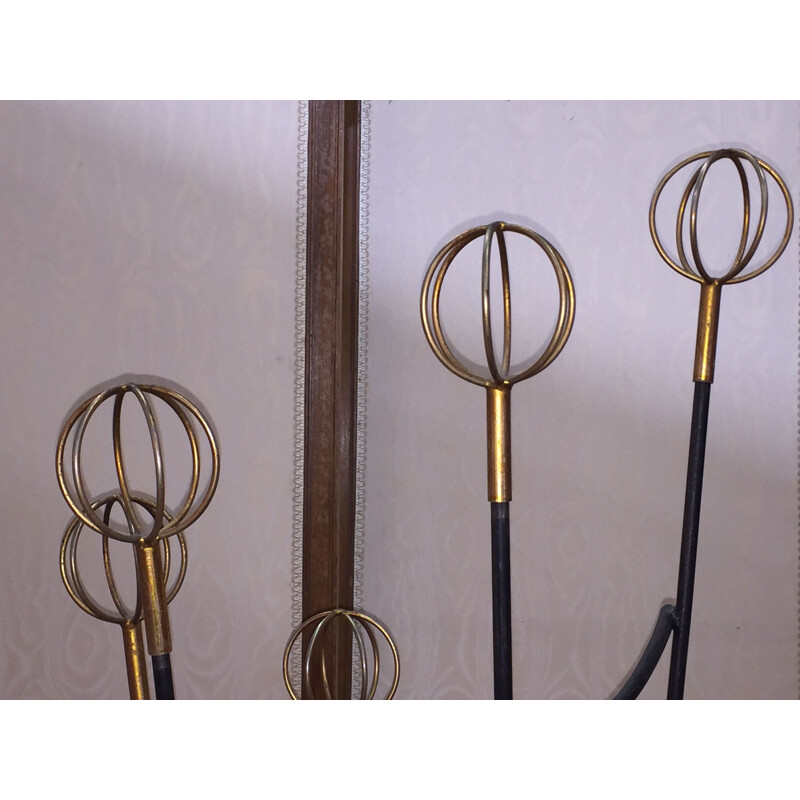 Vintage coat rack Geo Astrolabe by Roger Feraud, 1960s