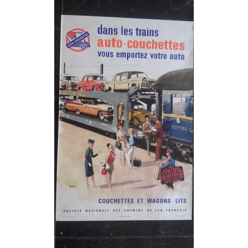 Vintage SNCF company poster - 1967