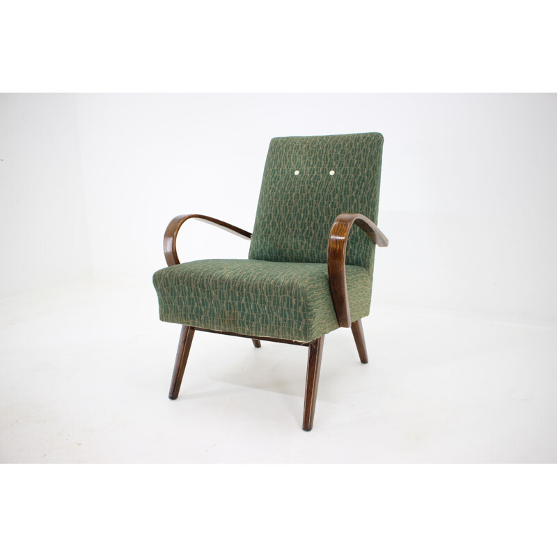 Paar vintage fauteuils van Jindrich Halabala 1960