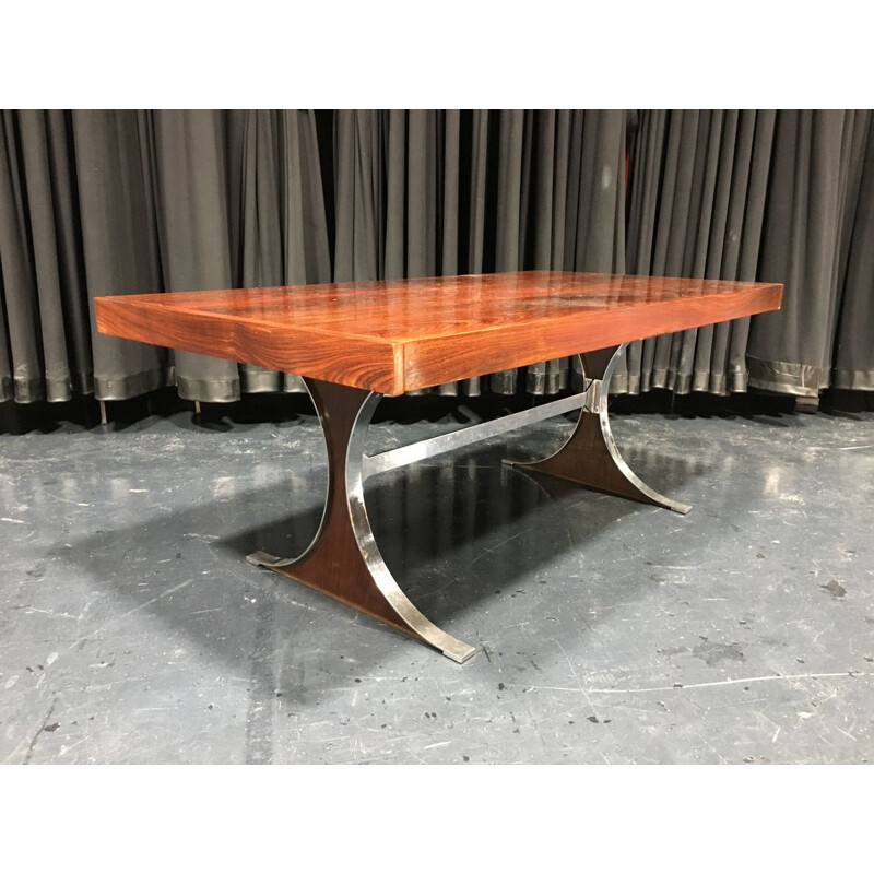 Table à repas vintage par René Jean Caillette modèle 