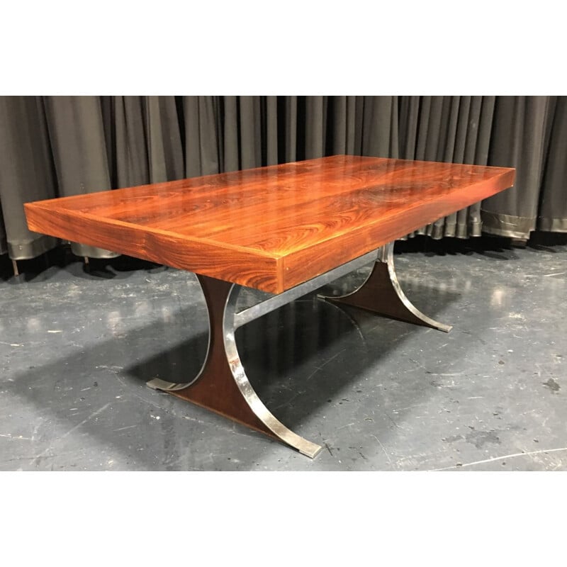 Table à repas vintage par René Jean Caillette modèle 