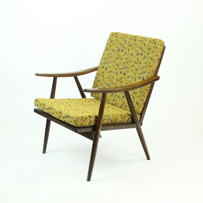 Vintage fauteuil van Ton, Tsjecho-Slowakije 1960