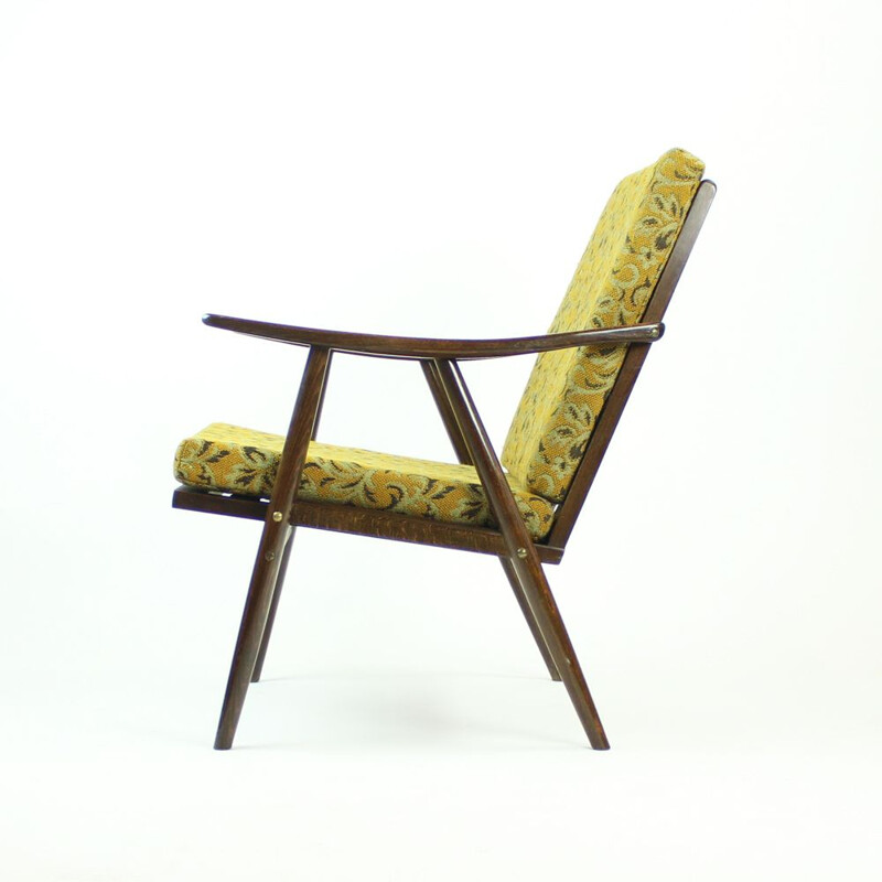 Vintage fauteuil van Ton, Tsjecho-Slowakije 1960