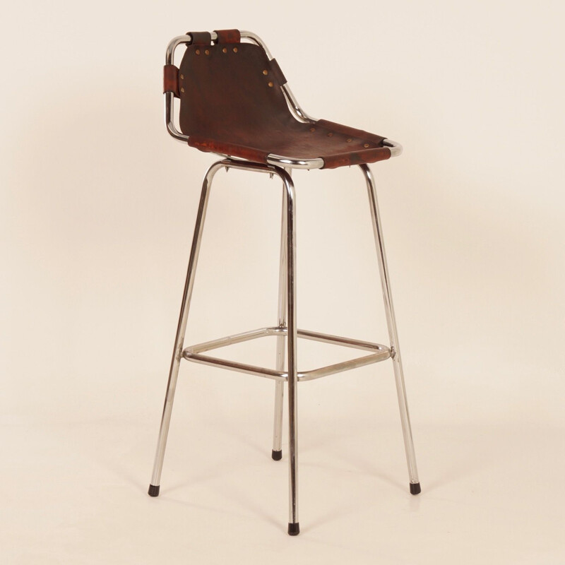 Vintage Bar Stool “Les Arcs” for Charlotte Perriand, Designer Uknown, 1960s