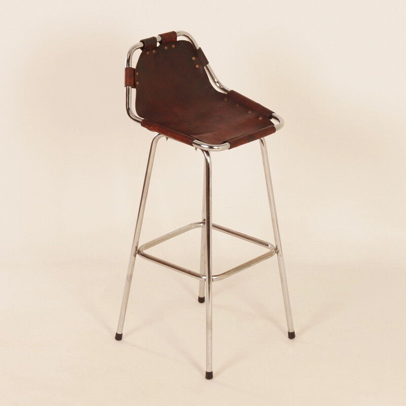 Vintage Bar Stool “Les Arcs” for Charlotte Perriand, Designer Uknown, 1960s