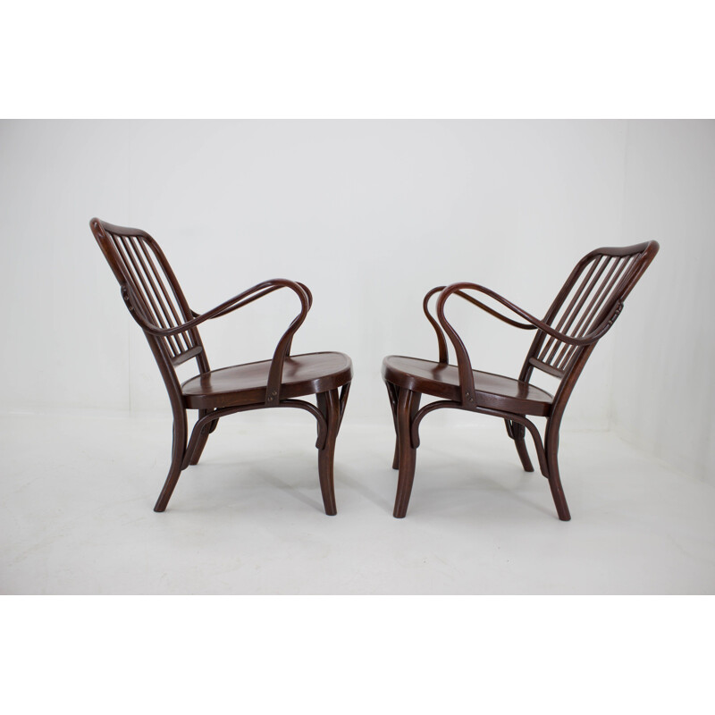 Pair of vintage Armchairs No. 752 by Josef Frank for Thonet, 1930