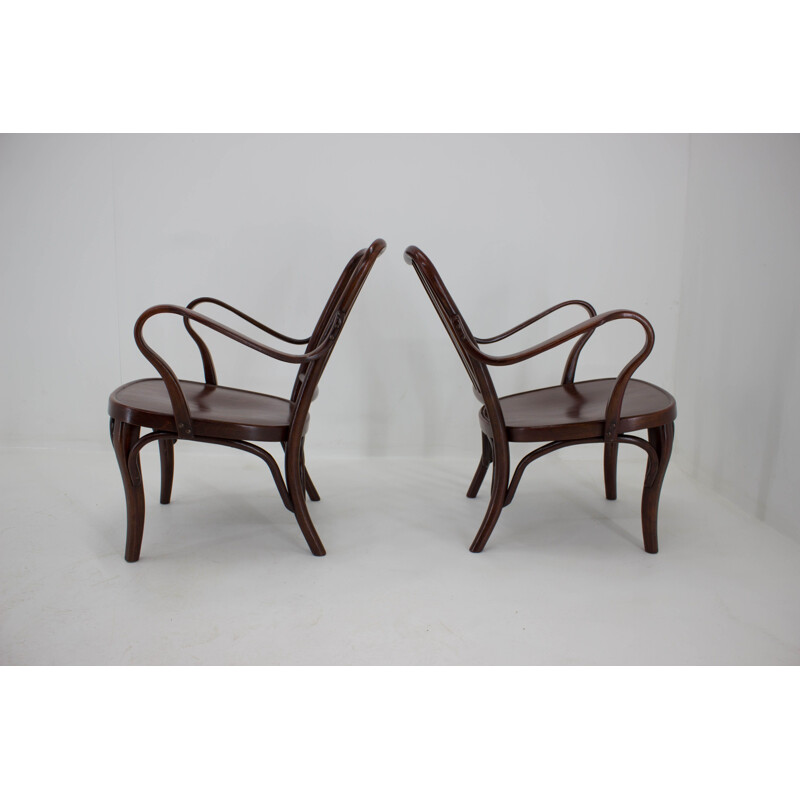 Paire de fauteuils vintage no 752 de Josef Frank pour Thonet, 1930