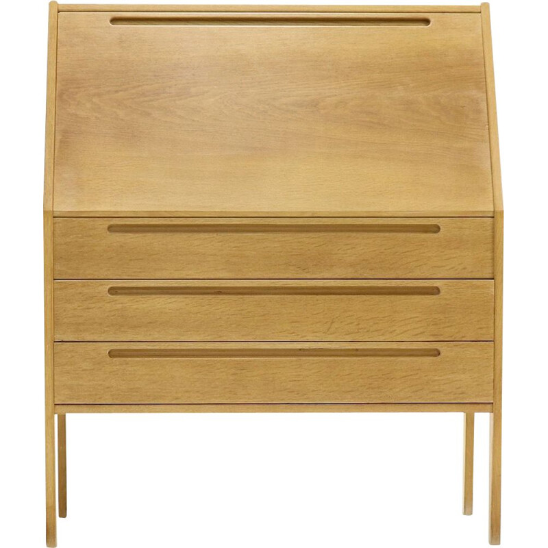 Secrétaire de bureau vintage en chêne par Nils Jonsson pour Torring Mobelfrabrik 1960