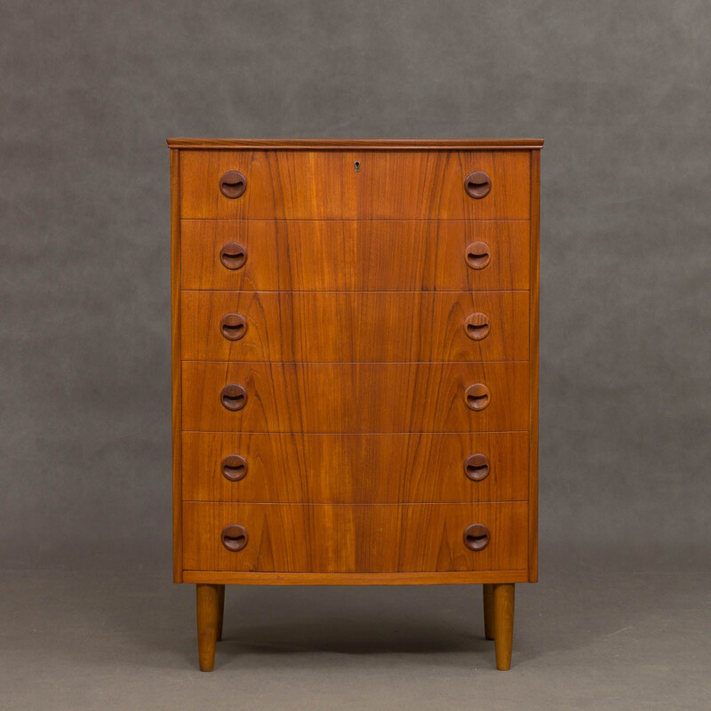 Vintage Kai Kristiansen teak chest of drawers 1960