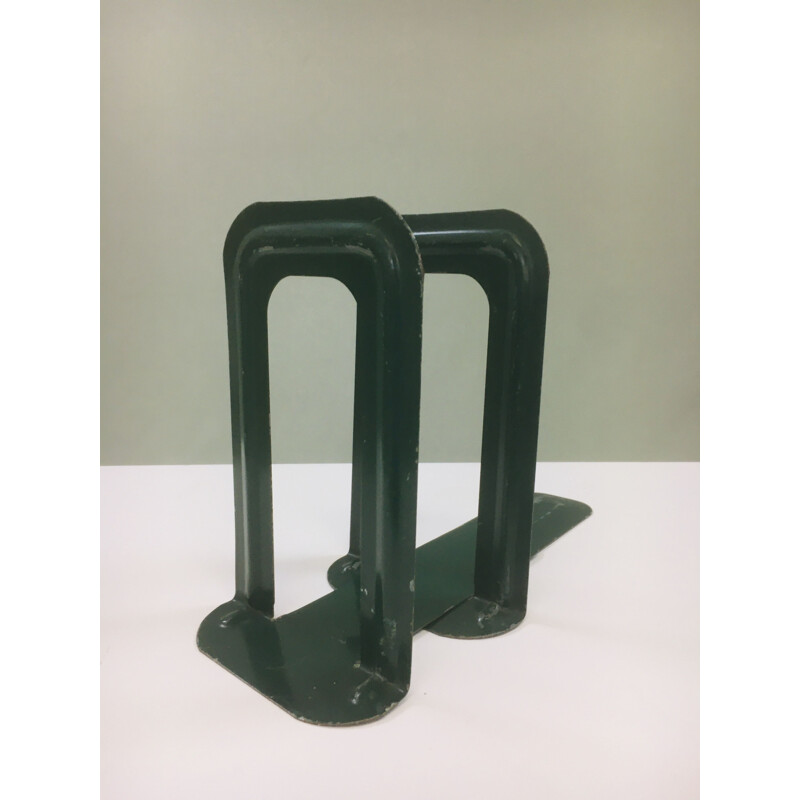 Pair of green bookends by Bernard-Albin Gras for Gras Ravel, France 1905