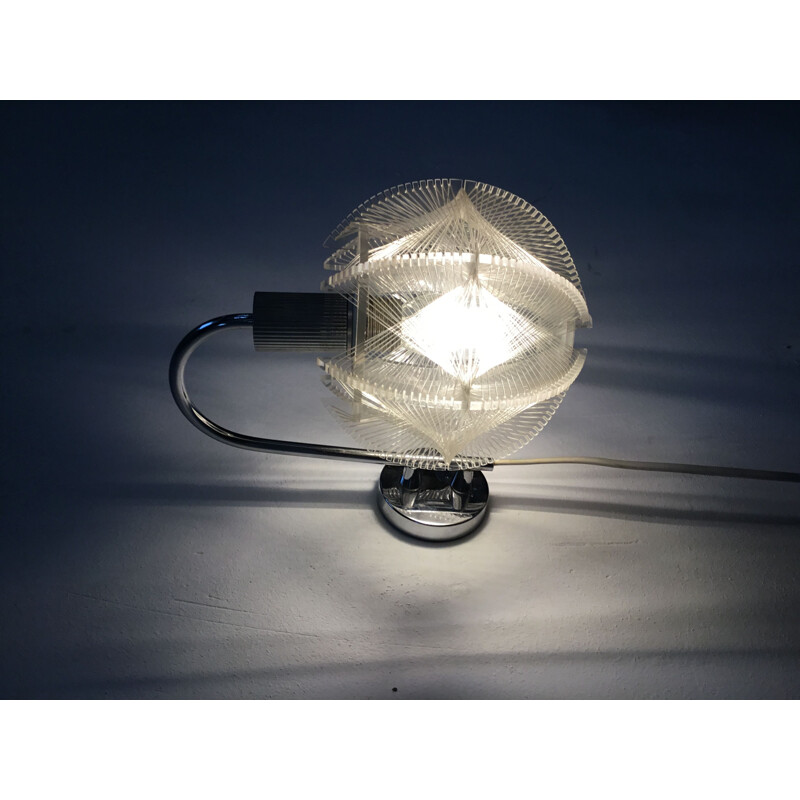 Vintage small wall lamp Paul Secon voor Sompex, Wire 1970