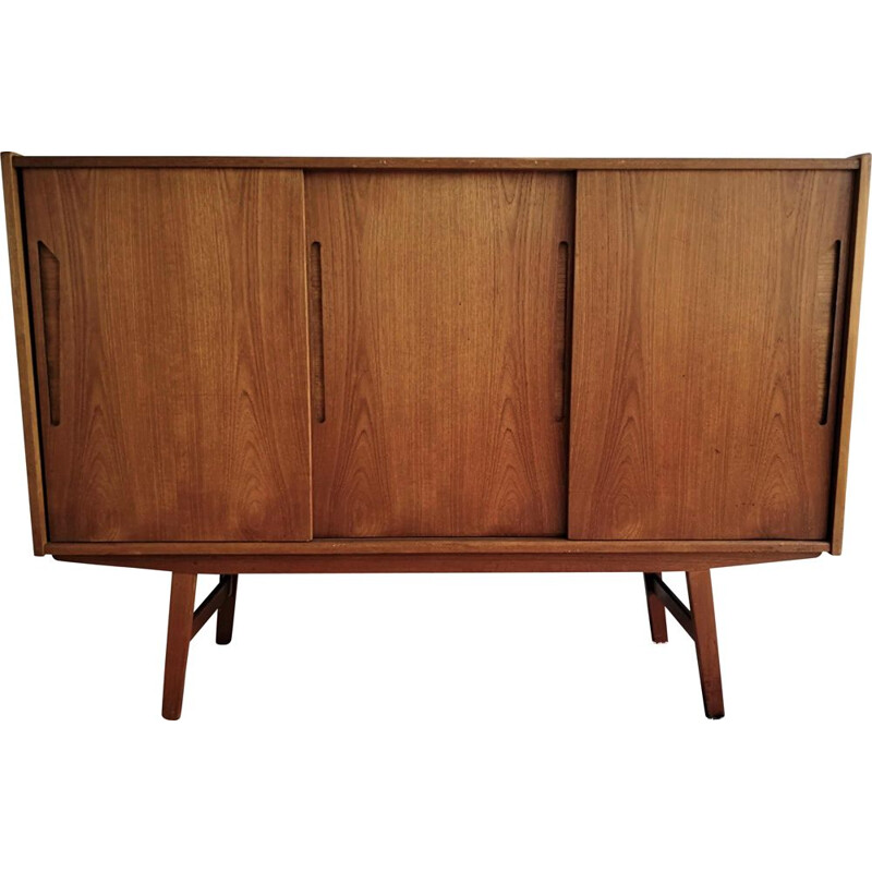 Vintage small teak sideboard, Denmark, 1960s