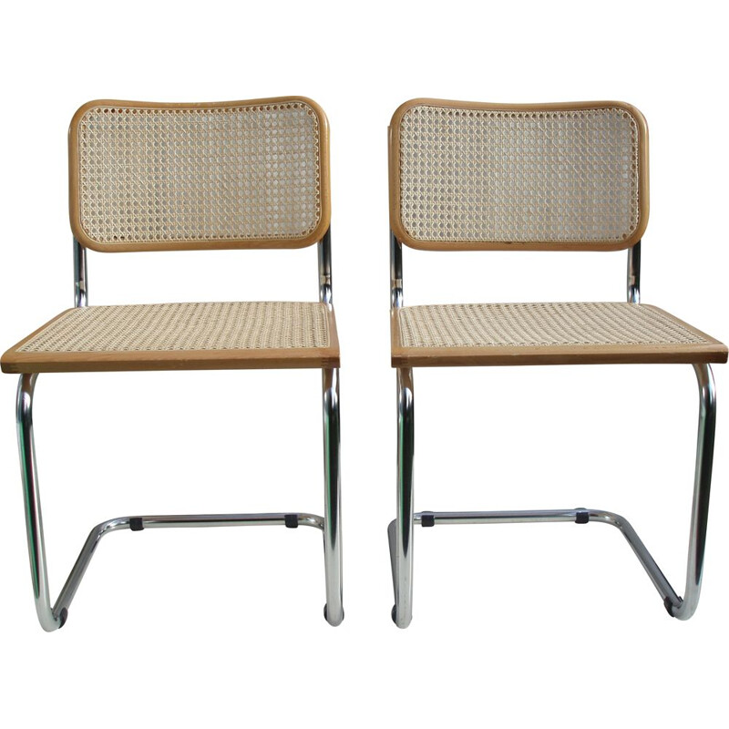 Paire de chaises vintage Marcel Breuer B32