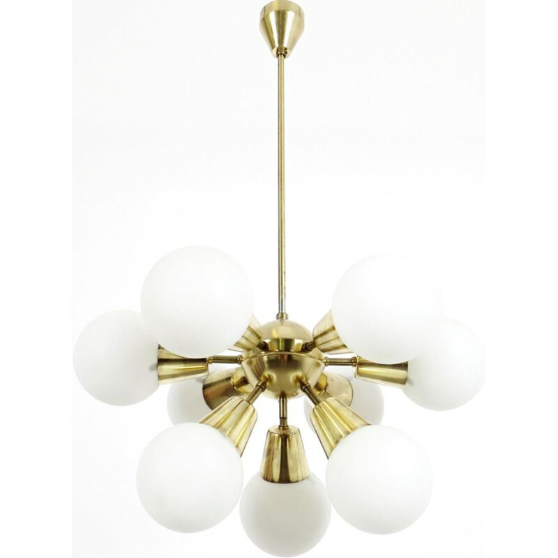 Vintage chandelier by Kamenicky Senov, 1970