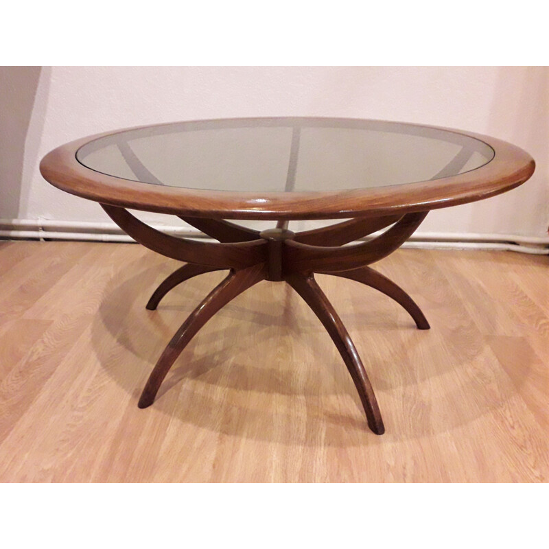 Vintage coffee table model "spider" in teak by Wilkins for Gplan 1960