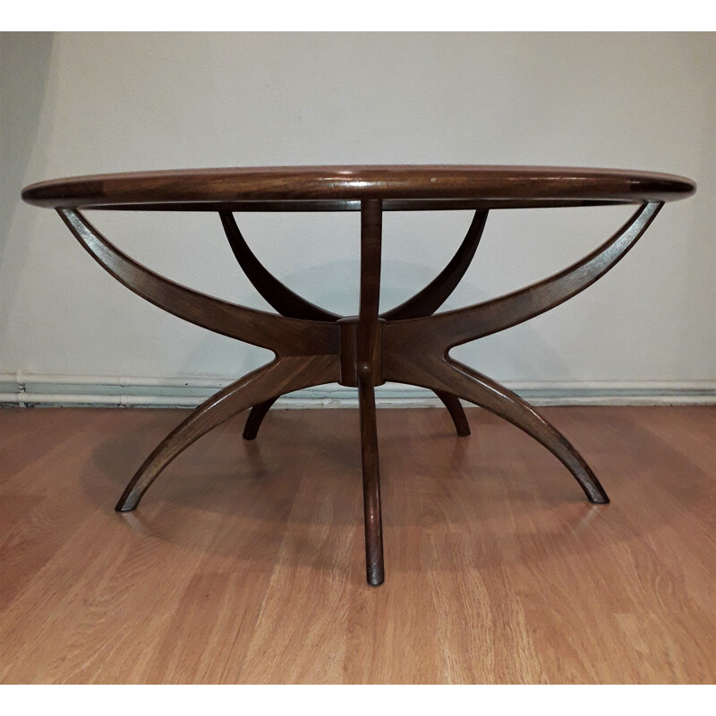 Vintage coffee table model "spider" in teak by Wilkins for Gplan 1960