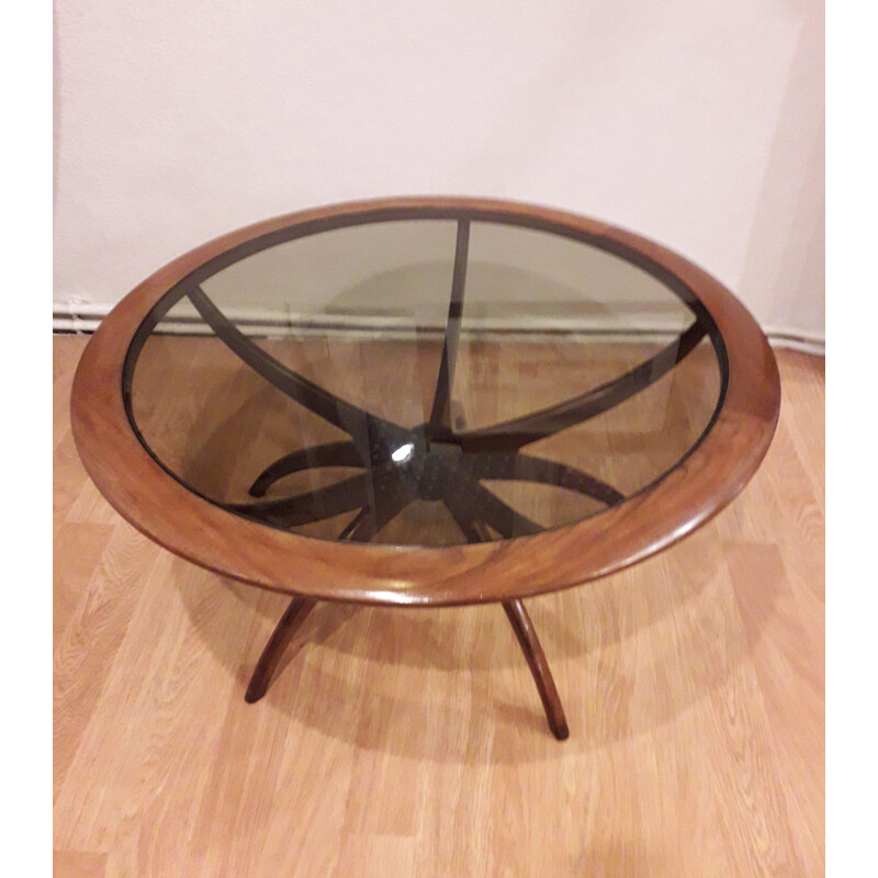 Vintage coffee table model "spider" in teak by Wilkins for Gplan 1960