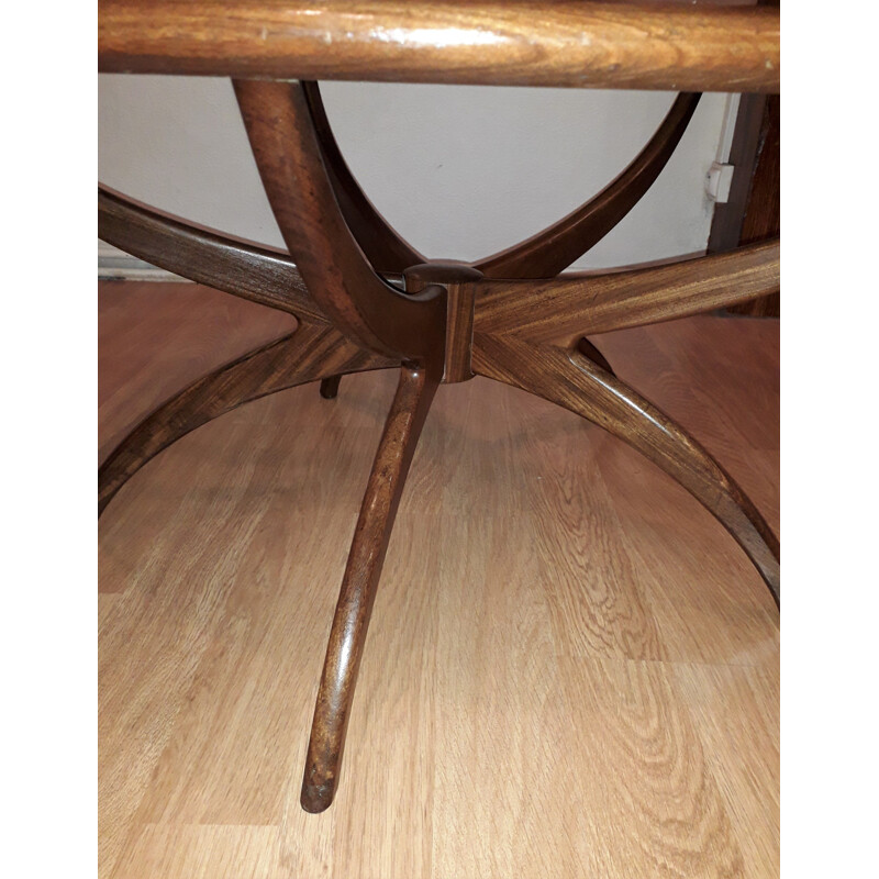 Vintage coffee table model "spider" in teak by Wilkins for Gplan 1960