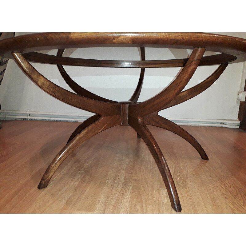 Vintage coffee table model "spider" in teak by Wilkins for Gplan 1960