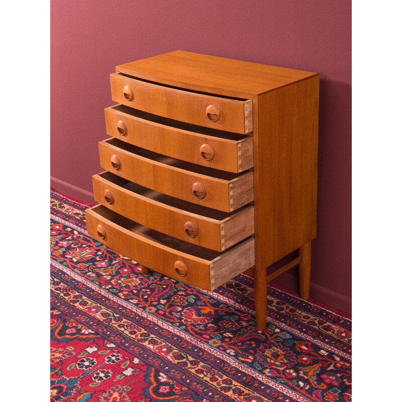 Vintage teak chest of drawers 1960 