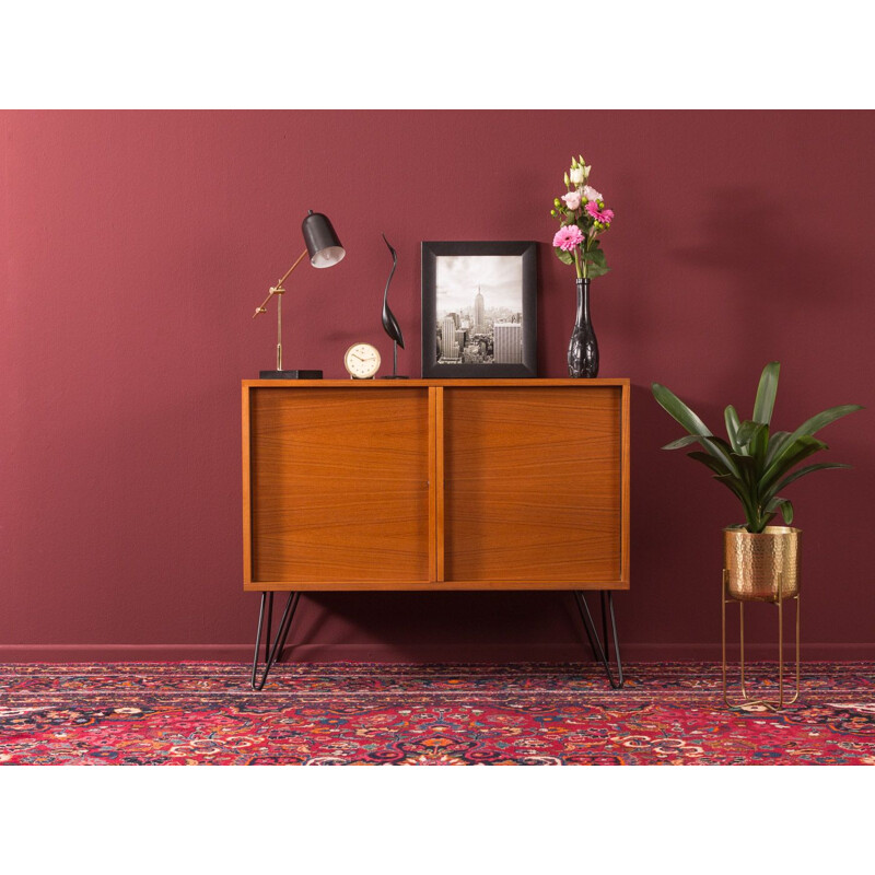 Vintage small teak sideboard, Germany, 1960s