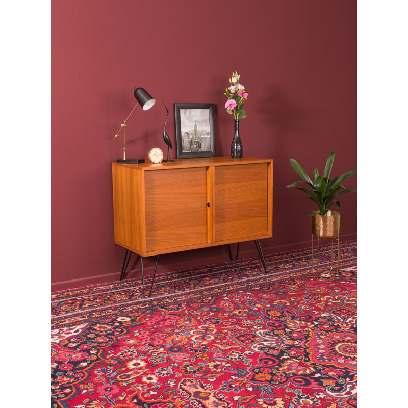 Vintage small teak sideboard, Germany, 1960s