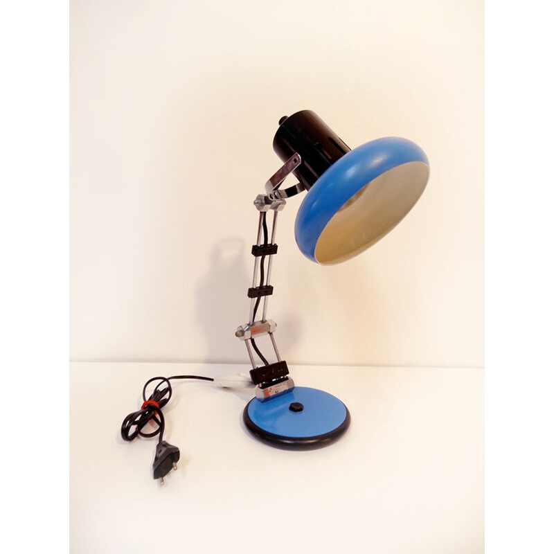 Vintage articulated desk lamp by Aluminor, 1980s