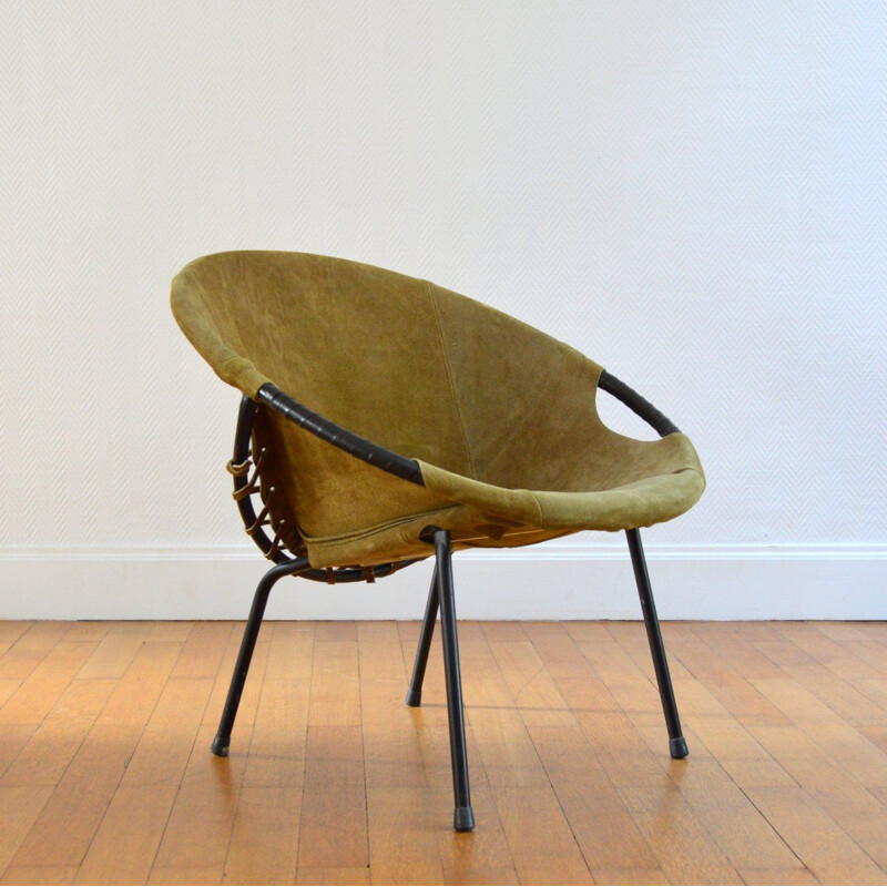 Fauteuil vintage "Circle" par Lusch Erzeugnis, Allemagne, 1960