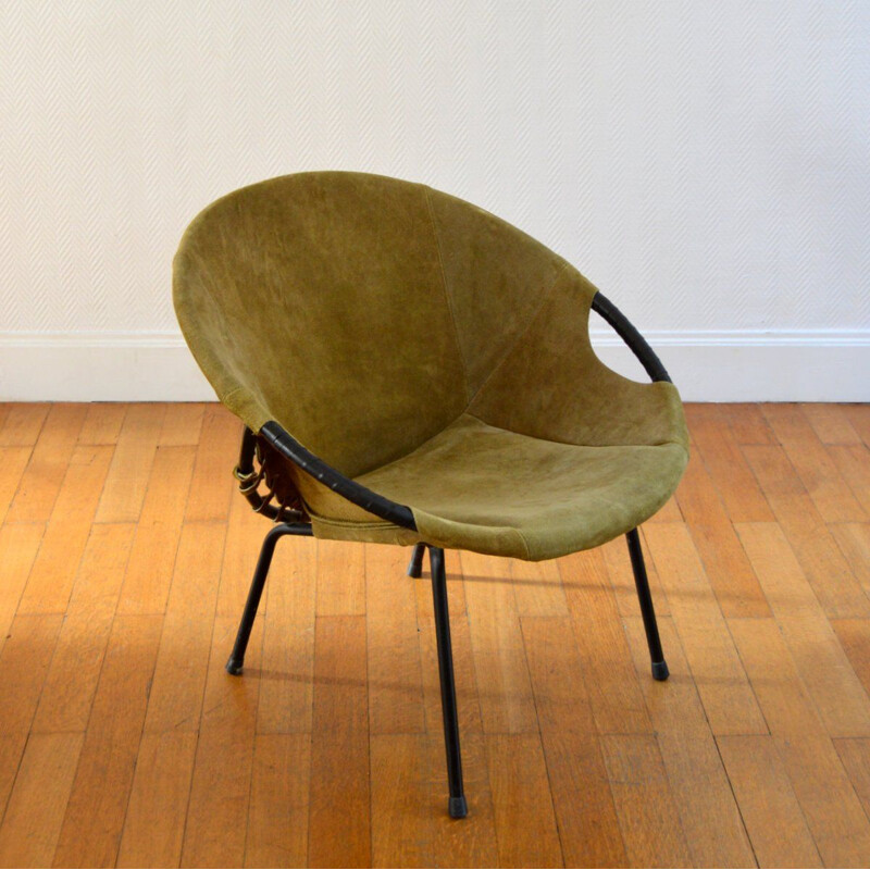 Vintage armchair "Circle" by Lusch Erzeugnis, Germany, 1960s