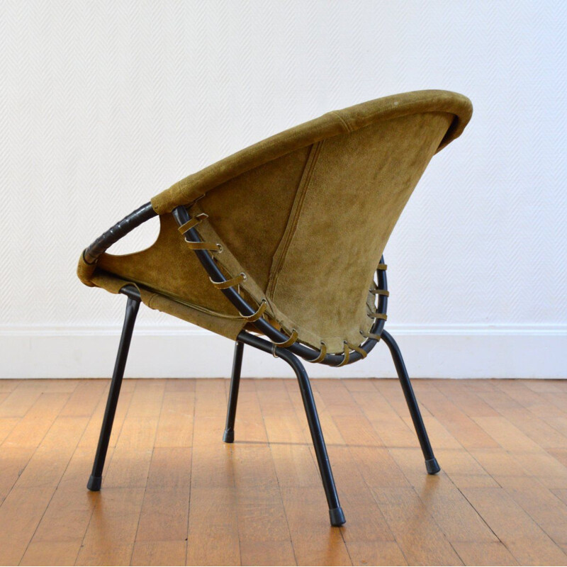 Vintage armchair "Circle" by Lusch Erzeugnis, Germany, 1960s