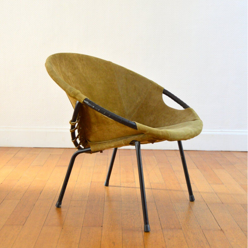 Vintage armchair "Circle" by Lusch Erzeugnis, Germany, 1960s