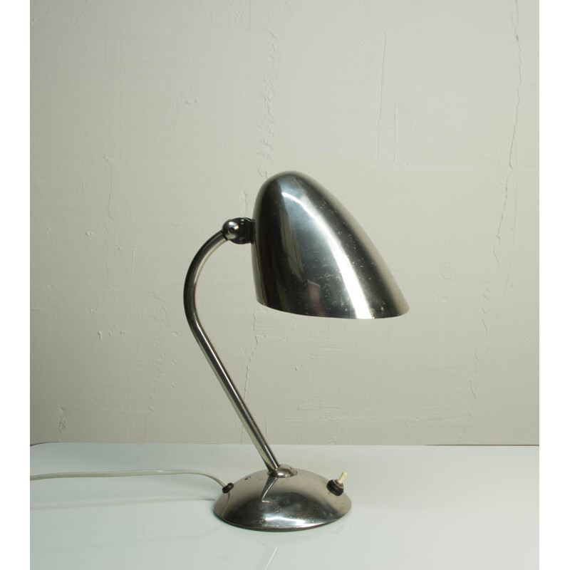 Lampe de table vintage chrome par Franta Anyz, 1930