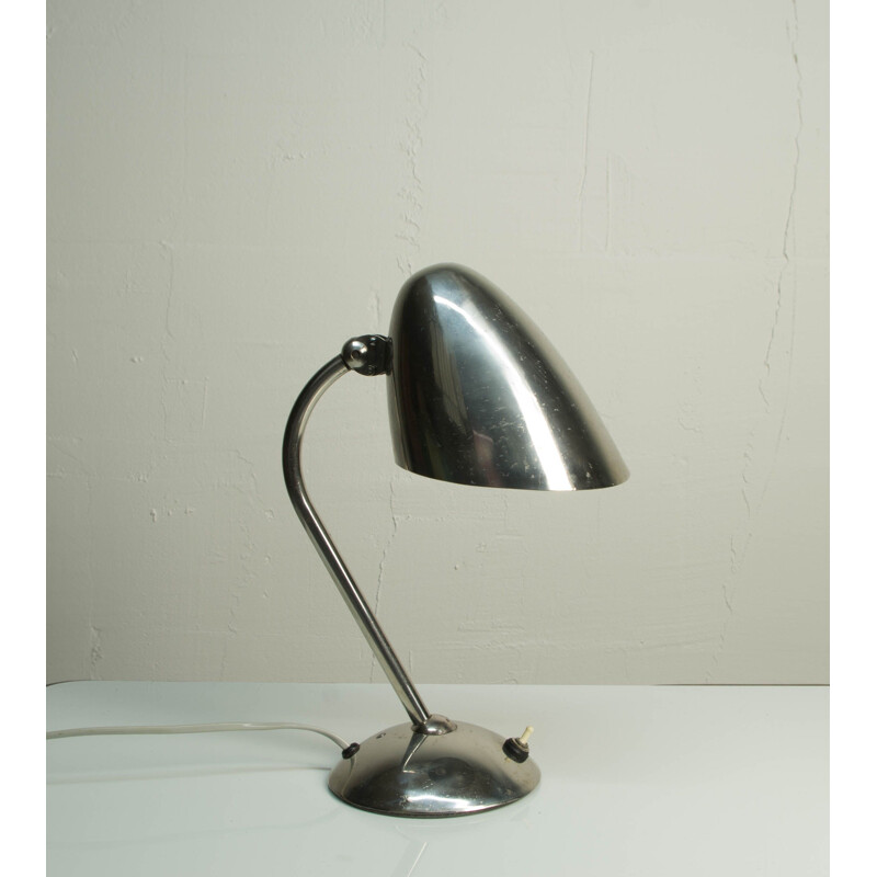 Vintage chrome table lamp by Franta Anyz, 1930s