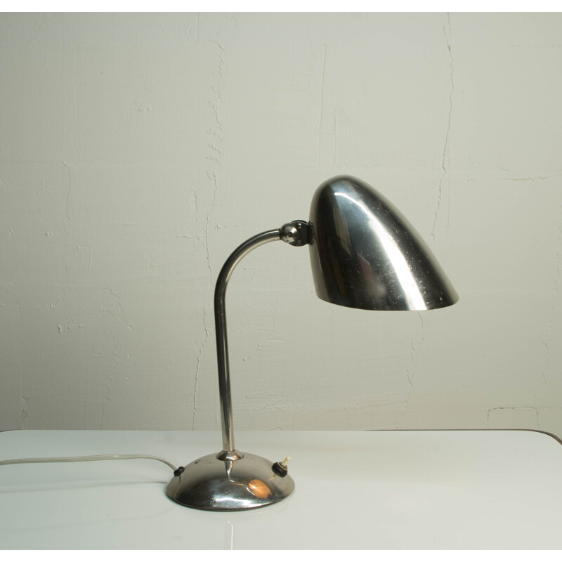Lampe de table vintage chrome par Franta Anyz, 1930